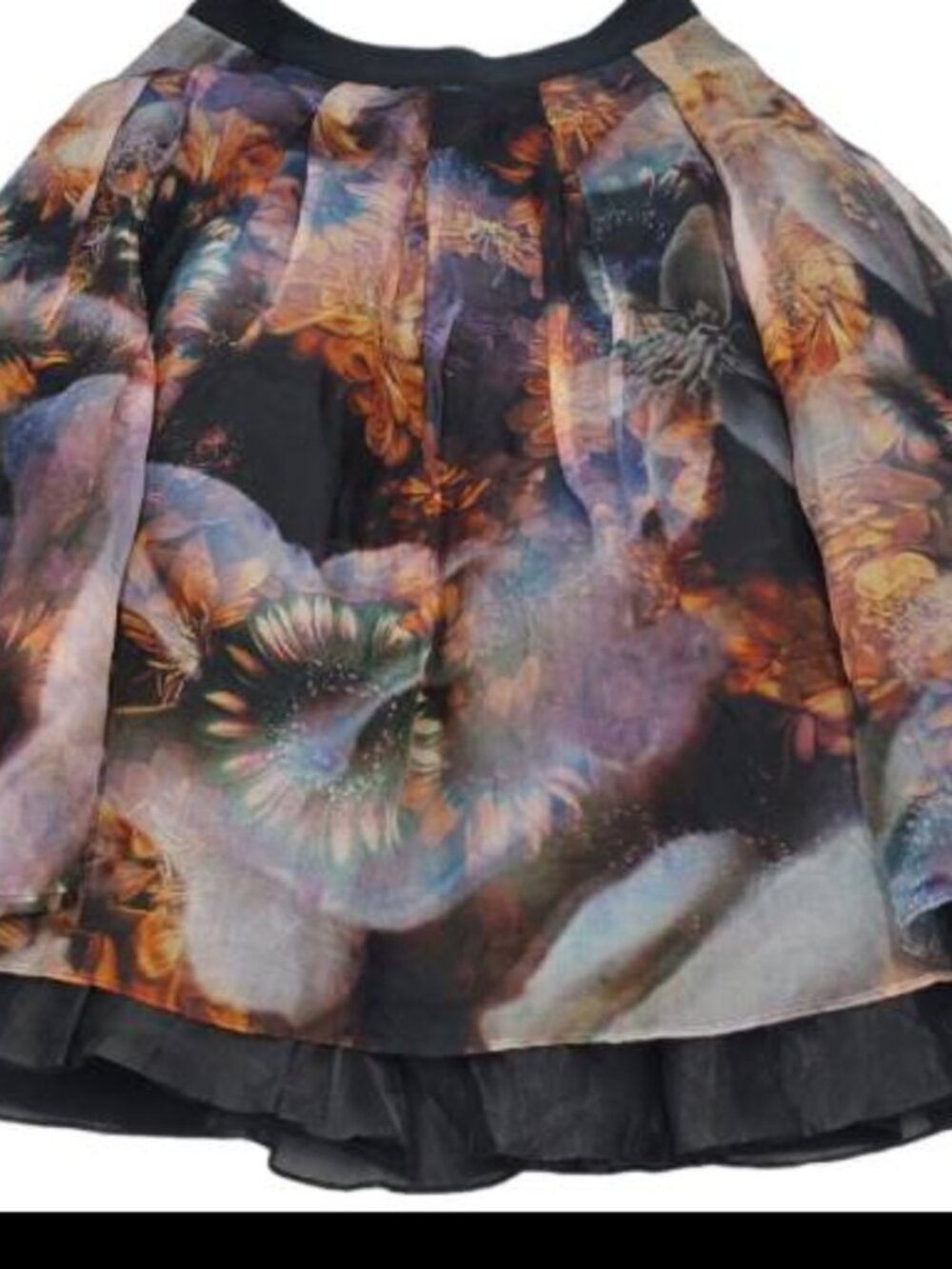 TED BAKER Silk Langley Floral Skirt